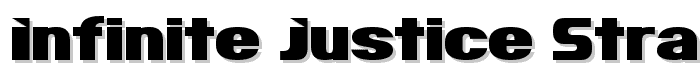Infinite Justice Straight font